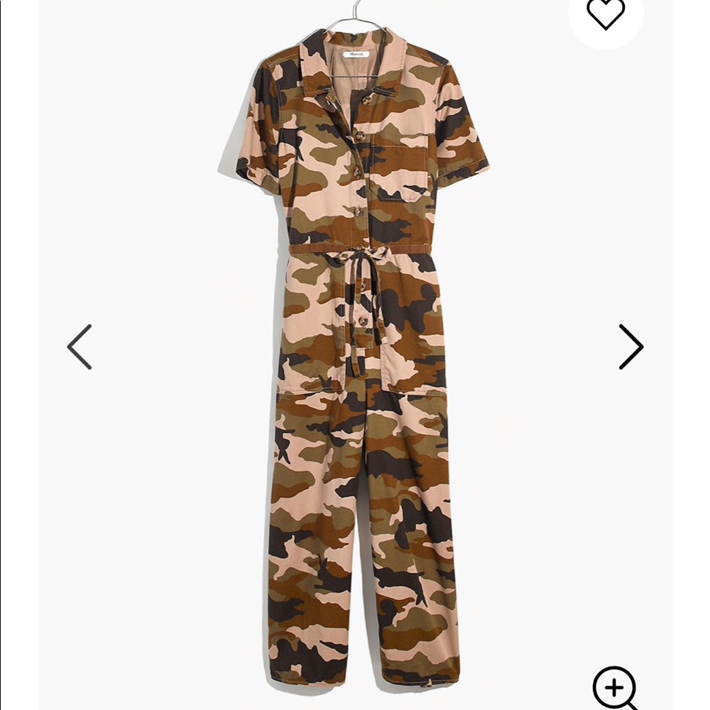 Madewell Camo Jumpsuit